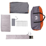 Family Tent Igloo 6-Person Grey and Orange Waterproof 4009571