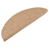 Stair Mats Self-adhesive 15 pcs 56x17x3 cm Beige 136388