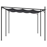 Gazebo with Retractable Roof 600x300x233 cm Anthracite 313634