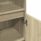 Bathroom Cabinet Sonoma Oak 30x30x100 cm Engineered Wood 849670