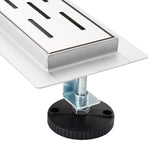 Shower Drain Line Design with 360&deg Siphon Silver 60 cm 42015980