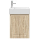 Bathroom Vanity Unit with Tap Sonoma Oak 45.5 x 22.5 x 84 cm 889503