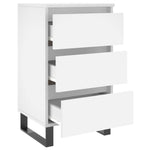 ZNTS Bedside Cabinets 2 pcs White 40x35x69 cm Engineered Wood 826941