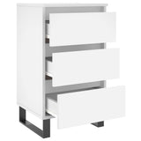 ZNTS Bedside Cabinets 2 pcs White 40x35x69 cm Engineered Wood 826941