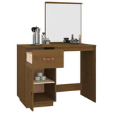 Dressing Table Honey Brown 95x50x134 cm Solid Wood Pine 820090