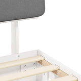 Bed Frame with Upholstered Headboard Light Grey 180 x 200 cm 3398083