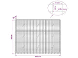 Gabion with 3.5 mm Wire and 5x5 cm Mesh 150x20x150 cm 3462165