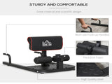 Squat Machine with Push Up Stand, Padded Hip Thrust Bench with Adjustable Cushion for Home Gym Work T3398P349200