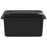 Granite Kitchen Sink Double Basin Black 142946