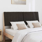Upholstered Headboard Black 140 cm Solid Pine Wood 879396