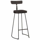 Bar Stools 2 pcs Black 49x43x103 cm Solid Wood Mango 4013515