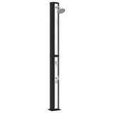 Solar Shower with Shower Head and Faucet 40 L Black and Silver 42039811