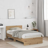 Bed Frame Artisan Oak 203 x 104 x 70 cm Engineered Wood 3376051
