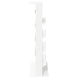Magazine Rack with Shelf White 70 x 41 x 156 cm Engineered Wood 899519
