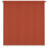 Outdoor Roller Blind 220x230 cm Terracotta HDPE 312804