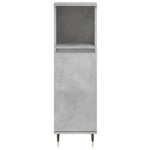 ZNTS 3 Piece Bathroom Furniture Set Concrete Grey Engineered Wood 3190217
