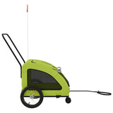 Pet Bike Trailer Green Oxford Fabric and Iron 93983