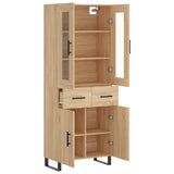 Highboard Sonoma Oak 69.5x34x180 cm Engineered Wood 3198556