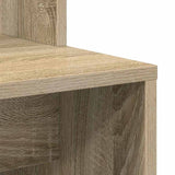 Desk with Shelf Sonoma Oak 78.5 x 37 x 154.5 cm Engineered Wood 869340