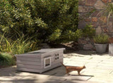 Wooden Outdoor Cat House, Elevated Cat Shelter Kennel, Pet Play House with Openable Top, Asphalt T3398P551673