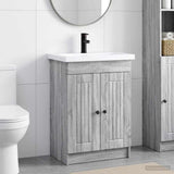 Bathroom Furniture Set Grey Sonoma 56 x 37.5 x 81 cm 3404190