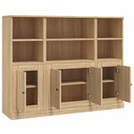 Highboards 3 pcs Sonoma Oak Engineered Wood 3185306