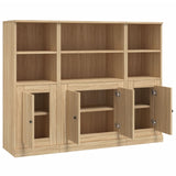 Highboards 3 pcs Sonoma Oak Engineered Wood 3185306