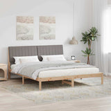 Bed Frame with Headboard Brown 180 x 200 cm Solid Pine Wood 3394406