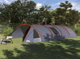 Tunnel Tent 6-Person Grey and Orange 890 x 470 x 220 cm 42004046