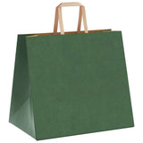 Paper Bags 250 pcs with Handles Green 32x22x28 cm 4101960