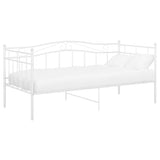 Sofa Bed Frame without Mattress White Metal 90x200 cm 324780