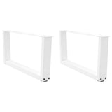 Coffee Table Legs V-Shape 2 pcs White 70x cm Steel 4012617