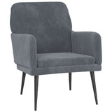 Armchair Dark Grey Velvet 42024042