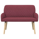 2 Seater Sofa with Solid Wood Legs 2-Seater Wine Red 42051033