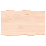 Table Top 100x60x cm Untreated Solid Wood Live Edge 363889