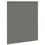 Roller Blind Blackout Grey 130x130 cm Fabric Width 126.6 cm Polyester 4011108