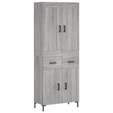 Highboard Grey Sonoma 69.5x34x180 cm Engineered Wood 3199879