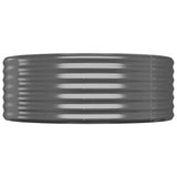 Garden Raised Bed Galvanised Steel 507x100x36 cm Anthracite 319011
