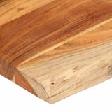 Table Top 120x60x3.8 cm Rectangular Solid Wood Acacia Live Edge 370648