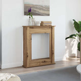 Fireplace Surround Artisan Oak 75x20x87.5 cm Engineered Wood 854588