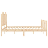 Bed Frame without Mattress 160x200 cm Solid Wood Pine 3192306