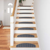 Self-adhesive Stair Mats 15 pcs Grey 65 x 21 x 4 cm 42011444