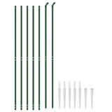 Chain Link Fence with Spike Anchors Green 1.6x10 m 153924