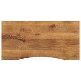 Desk Top with Curve 110x50x2.5 cm Solid Wood Rough Mango 370210