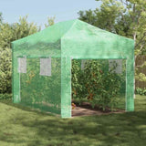 Greenhouse with Pop-up Frame Green 280 x 410 x 315 cm Iron 42006642
