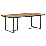 ZNTS Dining Table 200 cm Rough Mango Wood 320697