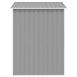 Garden Storage Shed Grey Metal 204x132x186 cm 42983