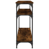 Console Table Smoked Oak 100x29x75 cm Engineered Wood 834037