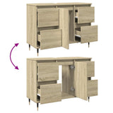 Bathroom Cabinet Sonoma Oak 80x33x60 cm Engineered Wood 849682
