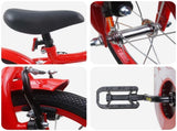 Kids Bike 16 Inches for 4-6 Years Old Red 42009383